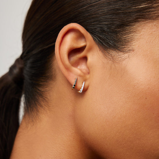 Fine Claw Huggies | 14ct Solid Gold/Diamond Earrings Missoma 