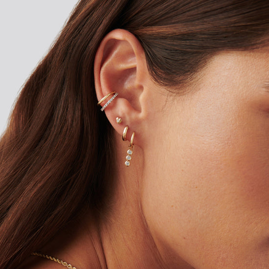 Fine Diamond Heart Stud Earrings Earrings Missoma 