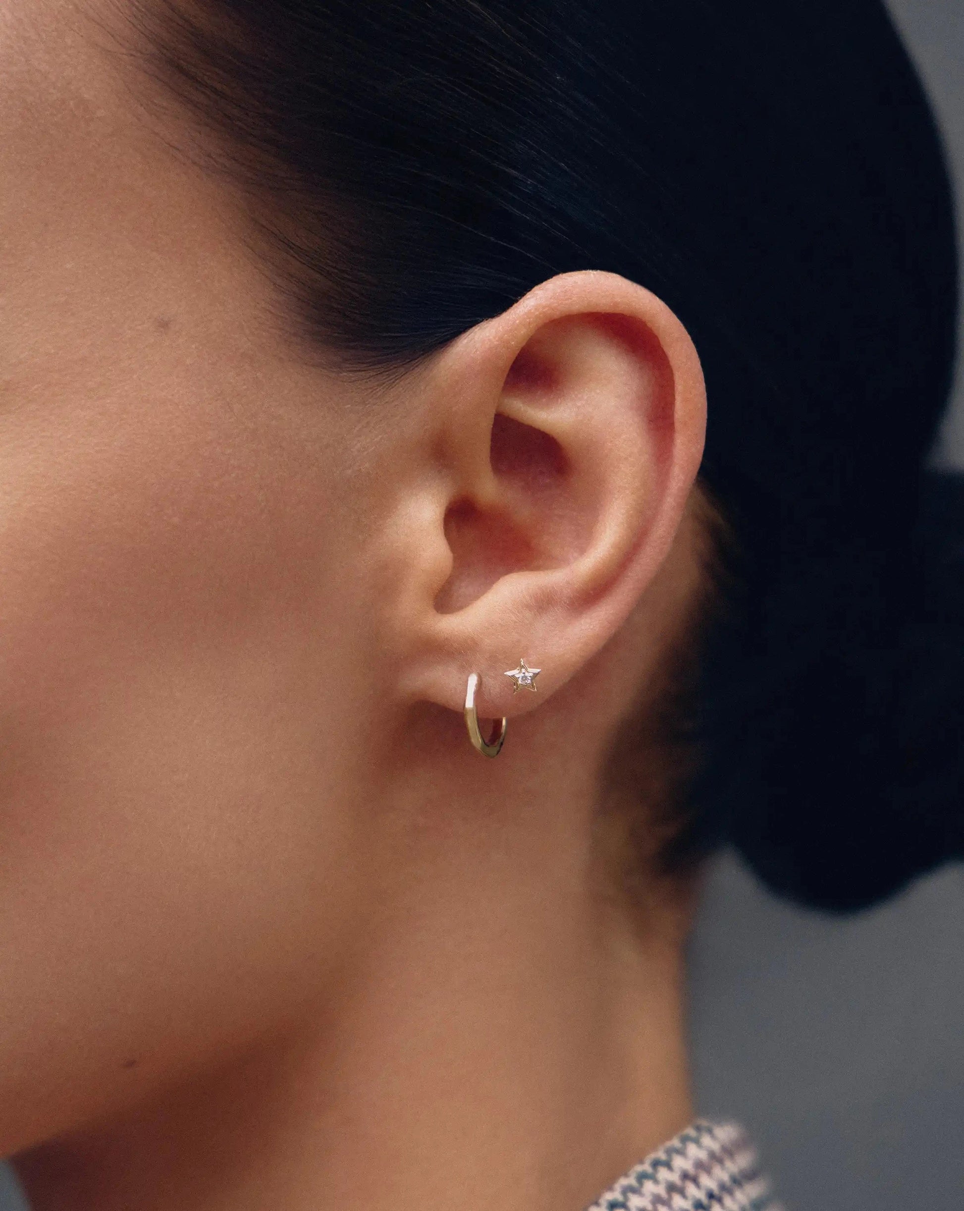 Fine Diamond Star Stud Earrings | 14ct Yellow Gold Earrings Missoma 