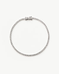 Fine Diamond Tennis Bracelet - Size M | 14ct Solid White Gold Lab Grown Diamonds Bracelets Missoma 
