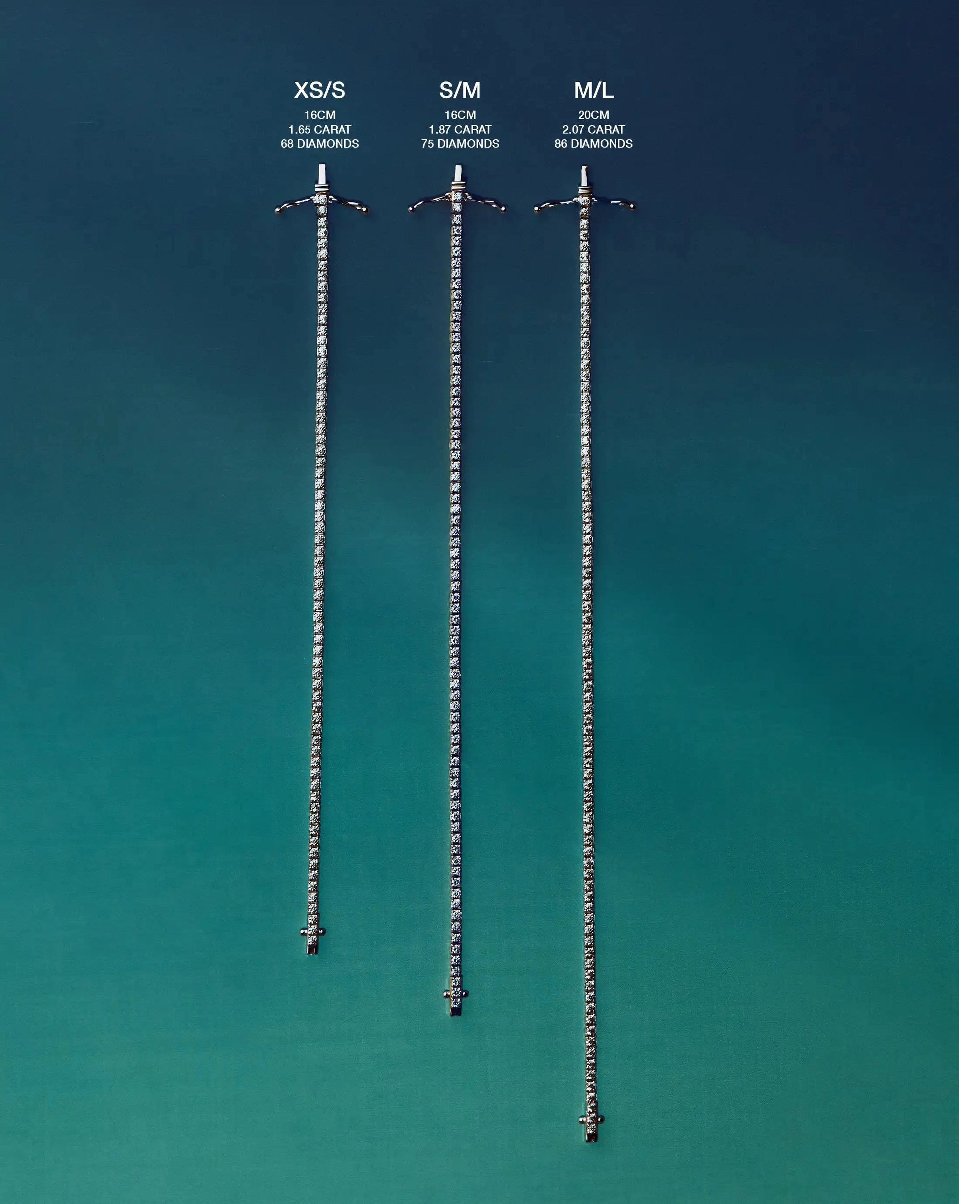 Fine Diamond Tennis Bracelet - Size XS/S | 14ct Solid Gold Lab Grown Diamonds Bracelets Missoma 