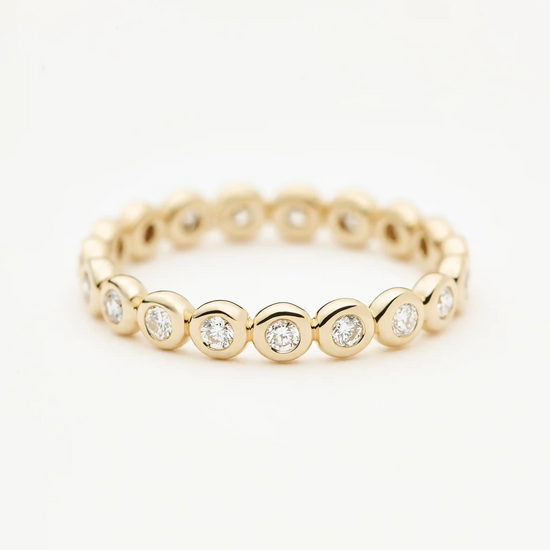 Fine Diamond Tennis Eternity Ring | 14ct Solid Gold Rings Missoma 