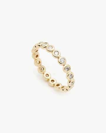 Fine Diamond Tennis Eternity Ring | 14ct Solid Gold Rings Missoma 