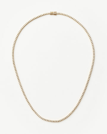 Fine Diamond Tennis Necklace | 14ct Solid Gold Diamond Necklaces Missoma 