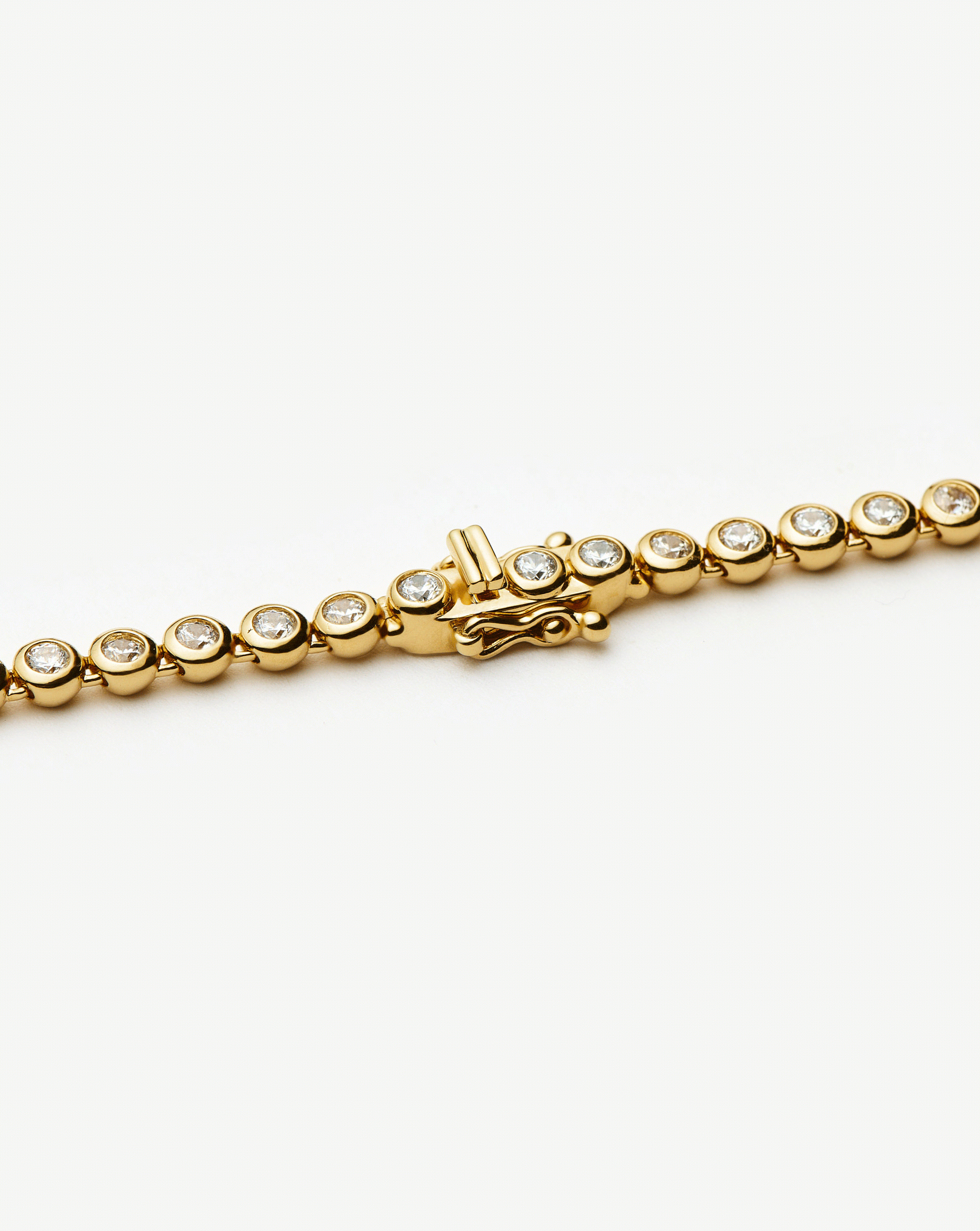 Fine Diamond Tennis Necklace | 14ct Solid White Gold Diamond Necklaces Missoma 
