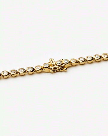 Fine Diamond Tennis Necklace | 14ct Solid White Gold Diamond Necklaces Missoma 
