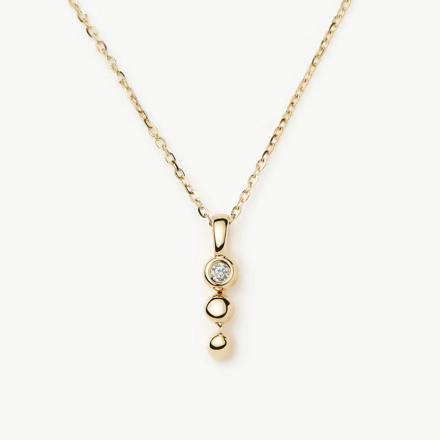 Fine Diamond Trio Necklace | 14ct Yellow Gold Necklaces Missoma 
