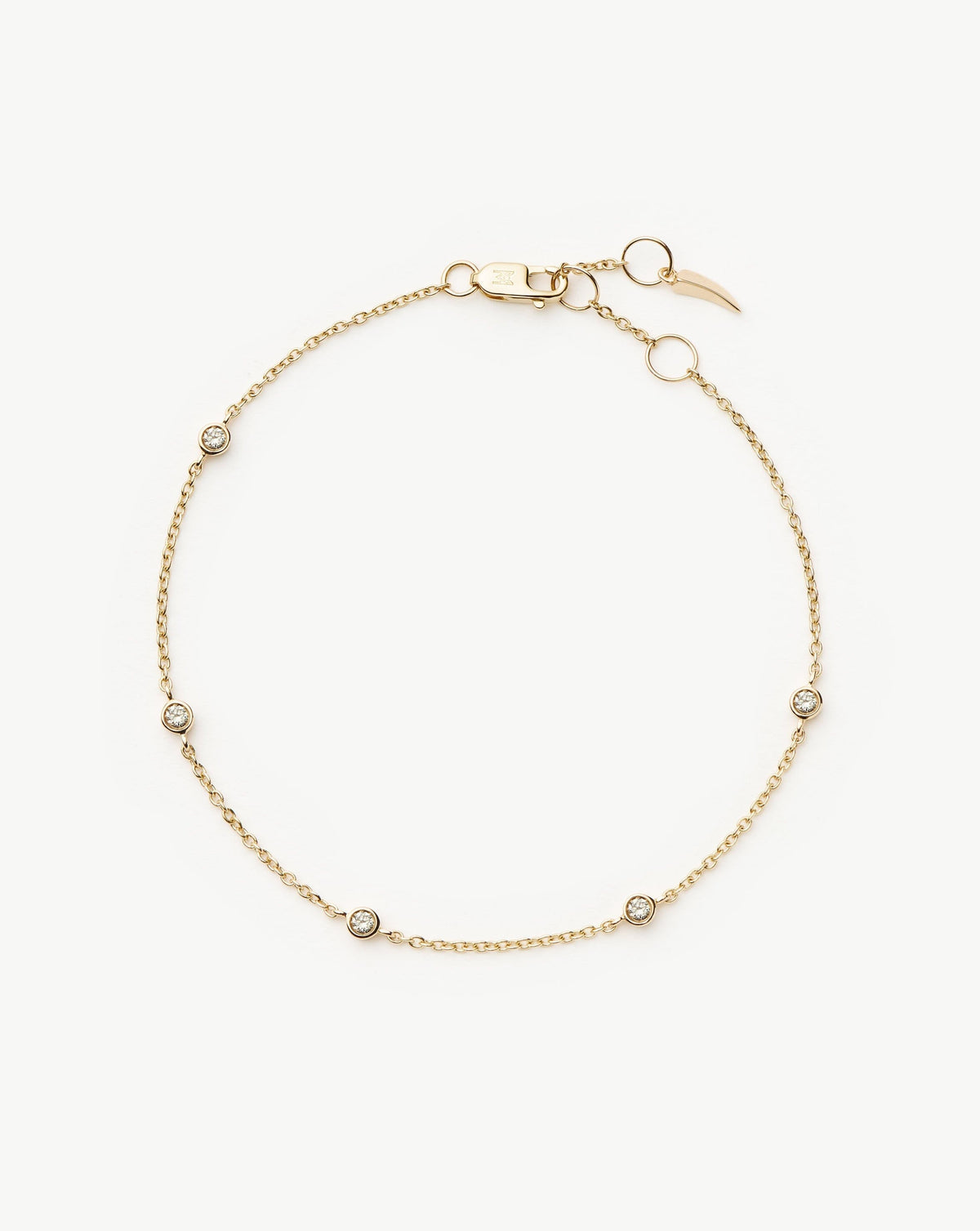 14ct Solid Gold Floating Diamond Bracelet | Missoma UK