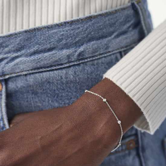 Fine Floating Diamond Bracelet Bracelets Missoma 