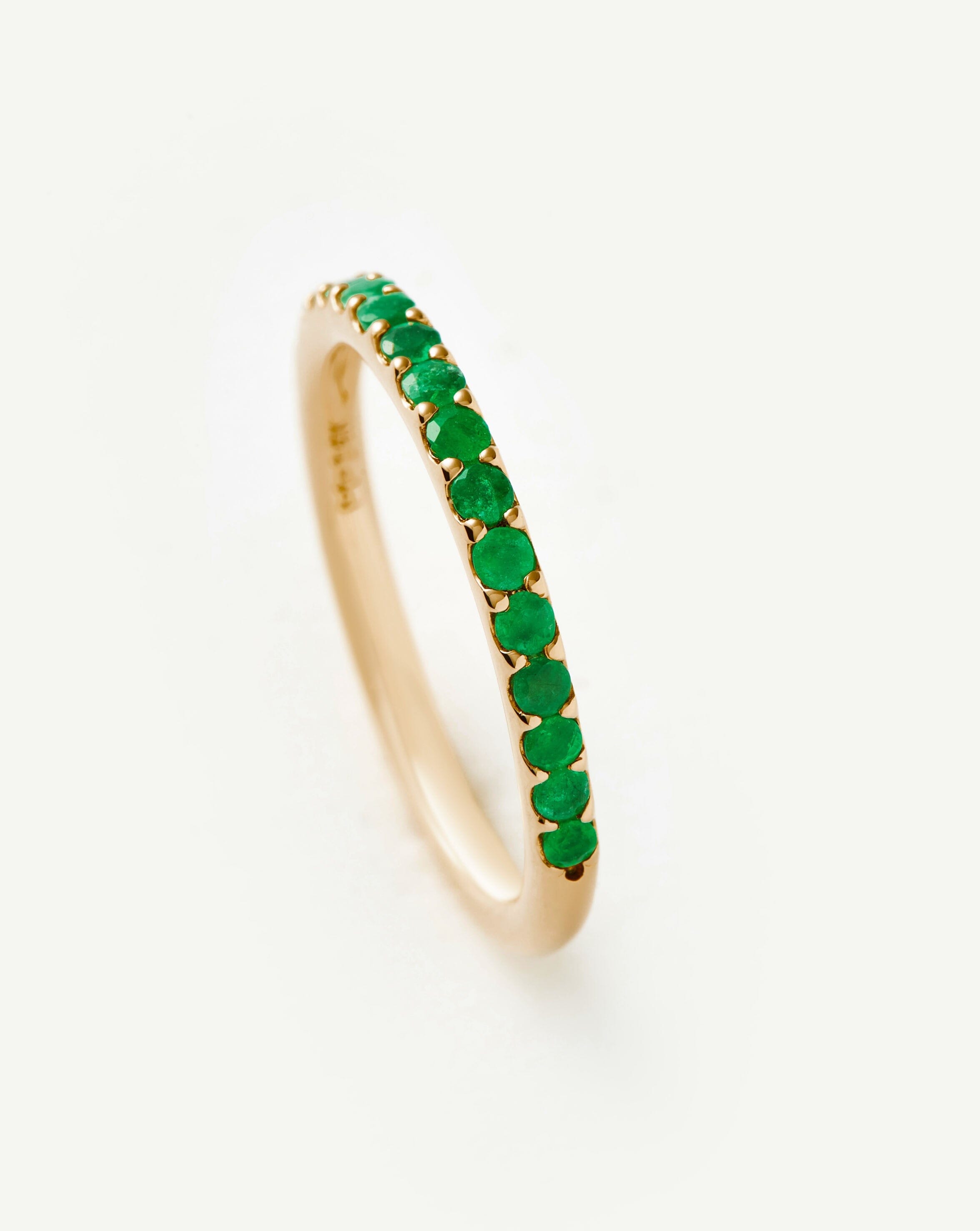 Fine Half Emerald Eternity Ring Rings Missoma 