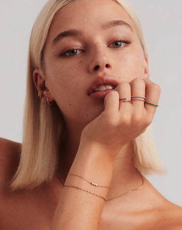Fine Half Emerald Eternity Ring Rings Missoma 