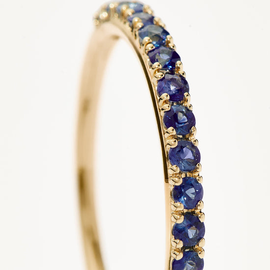Fine Half Sapphire Eternity Ring | 14ct Solid Gold/Sapphire Rings Missoma 