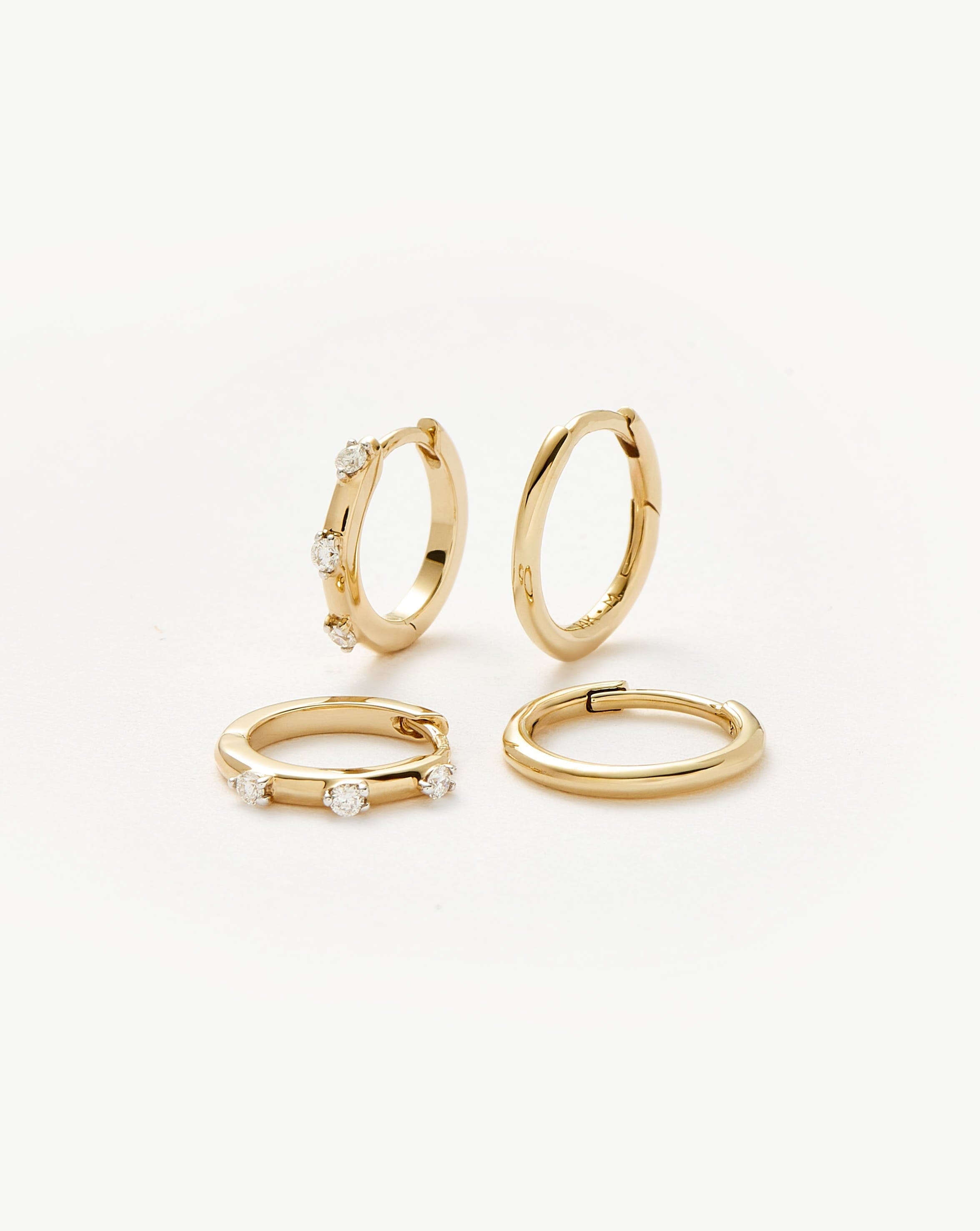 Fine Hoop Earring Set Layering Sets Missoma 