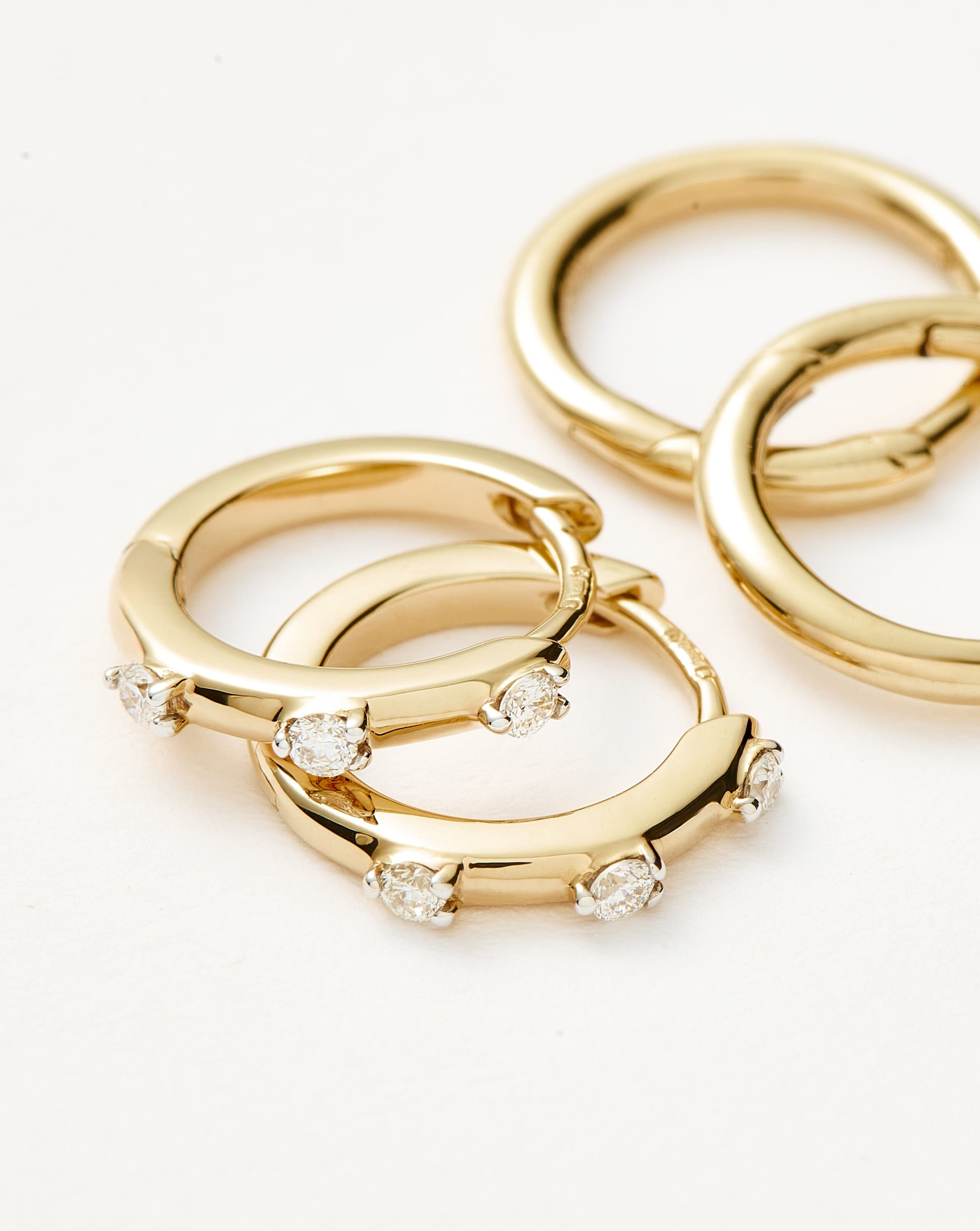 Fine Hoop Earring Set Layering Sets Missoma 