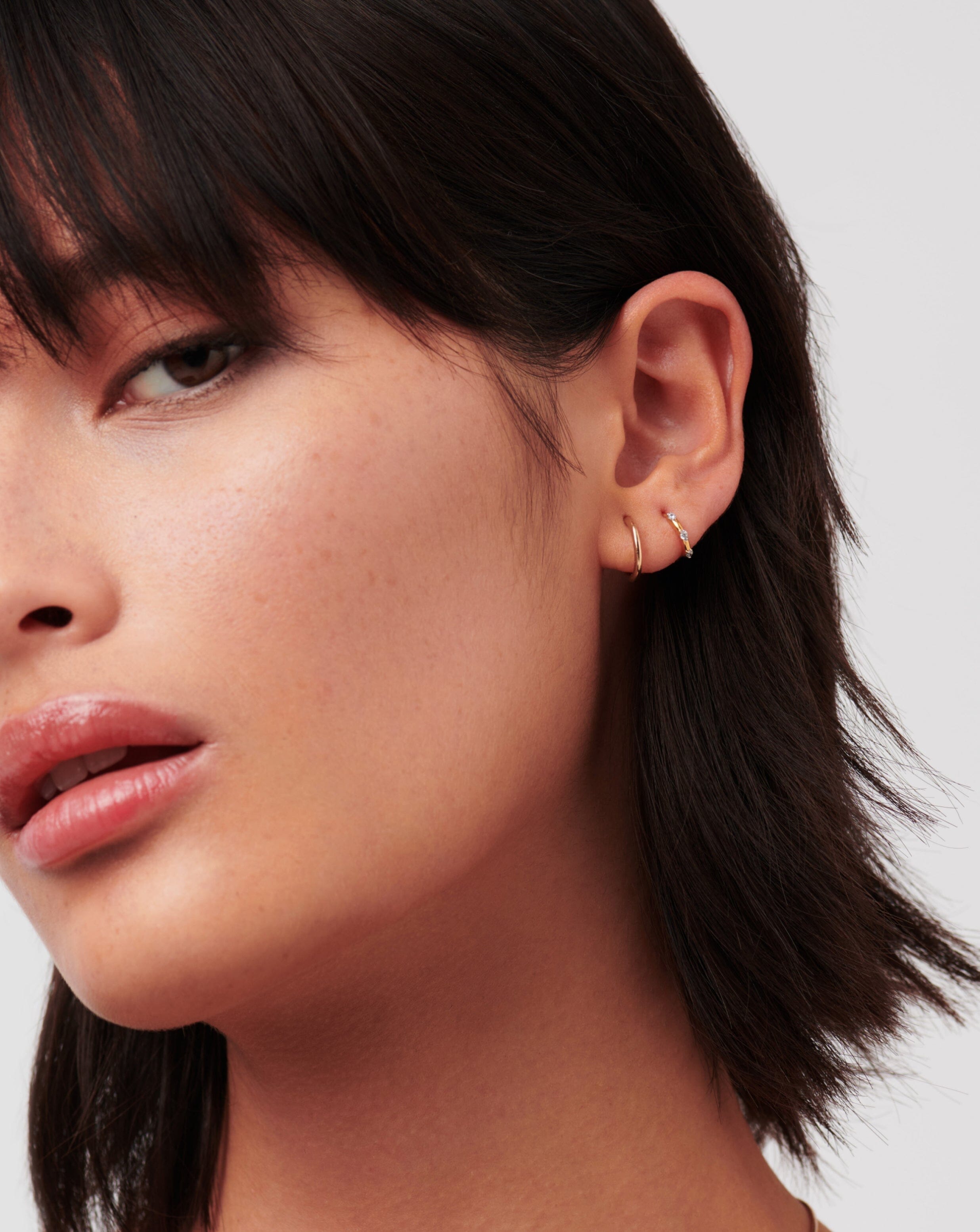 Fine Hoop Earring Set Layering Sets Missoma 