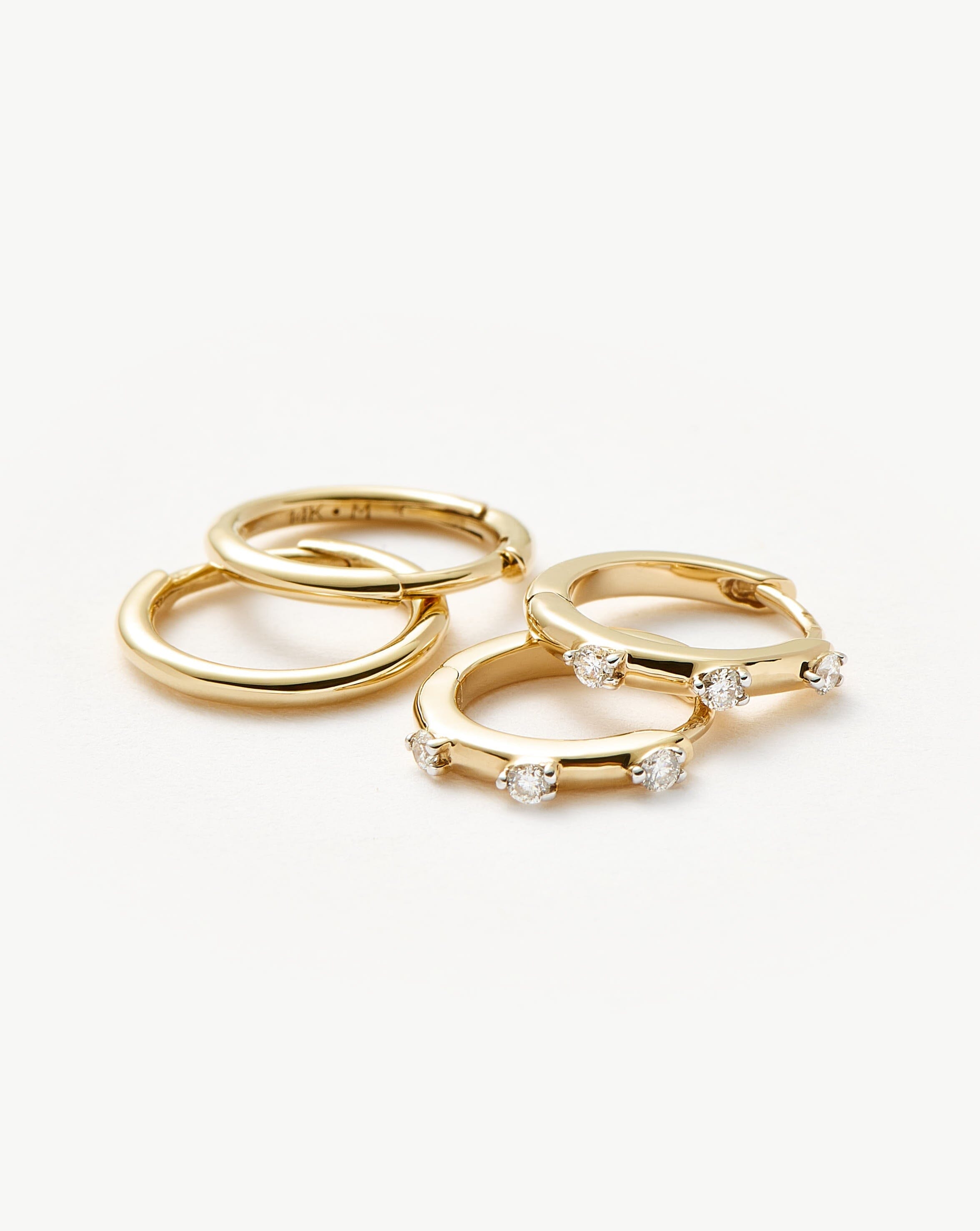 Fine Hoop Earring Set Layering Sets Missoma 
