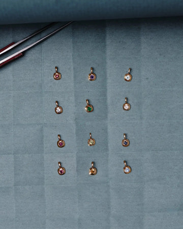 Fine March Birthstone Pendant Necklace | 14ct Solid Gold/Aquamarine Necklace Missoma 