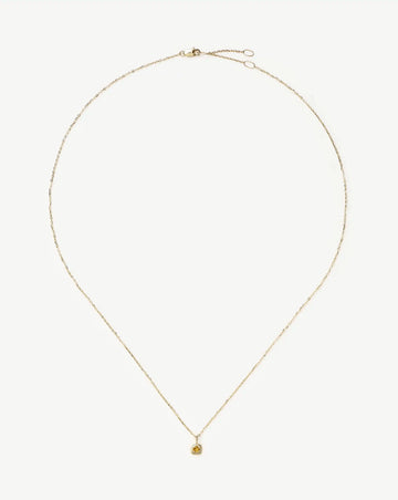 Fine November Birthstone Pendant Necklace | 14ct Solid Gold/Citrine Necklace Missoma 