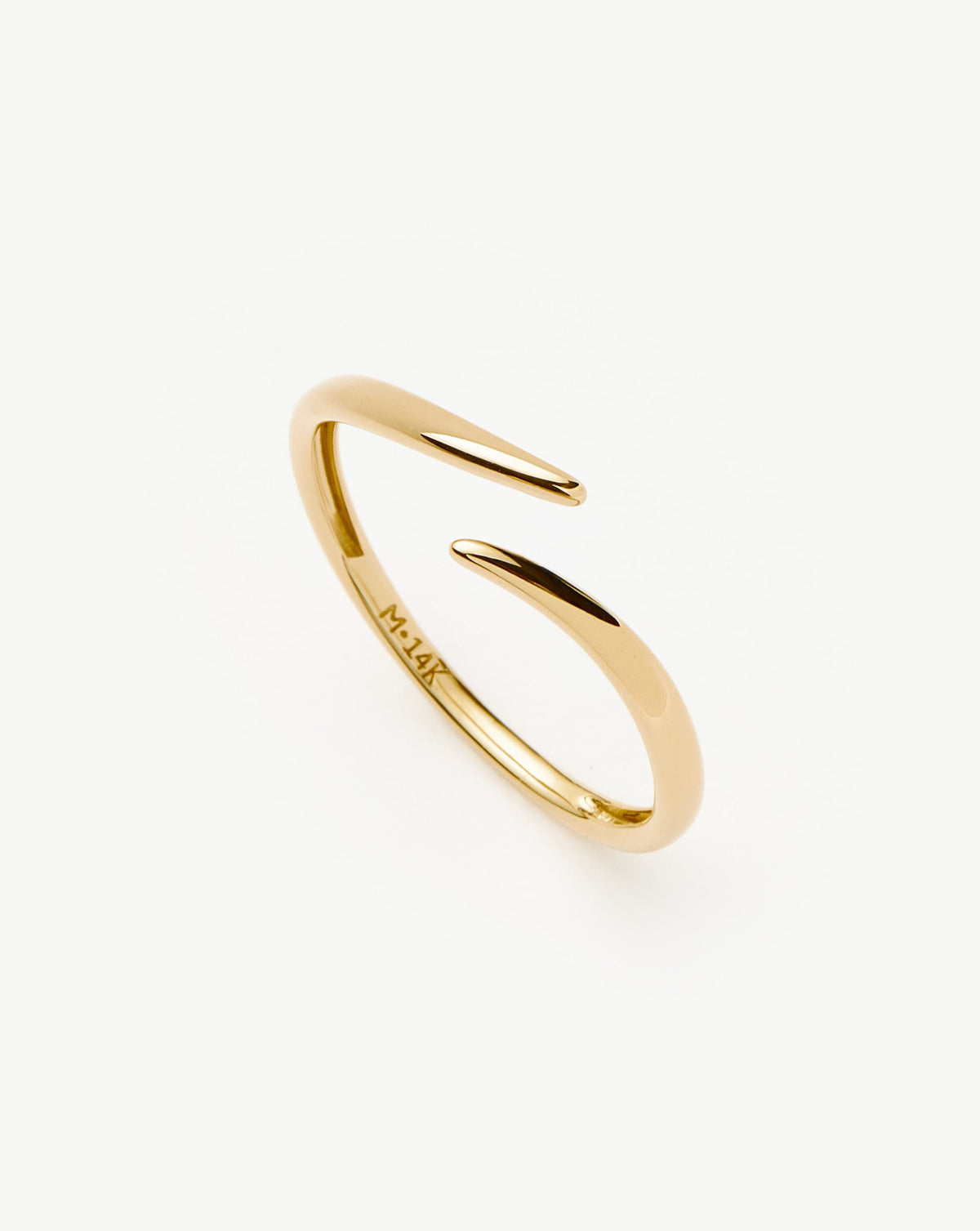 Solid Gold Open Claw Ring 9ct Solid Yellow Gold