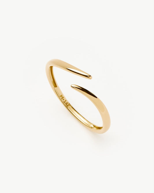 Fine Open Claw Ring | 14ct Solid Gold Rings Missoma 