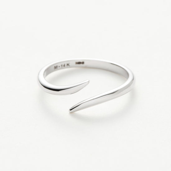 Fine Open Claw Ring | 14ct White Gold Rings Missoma 