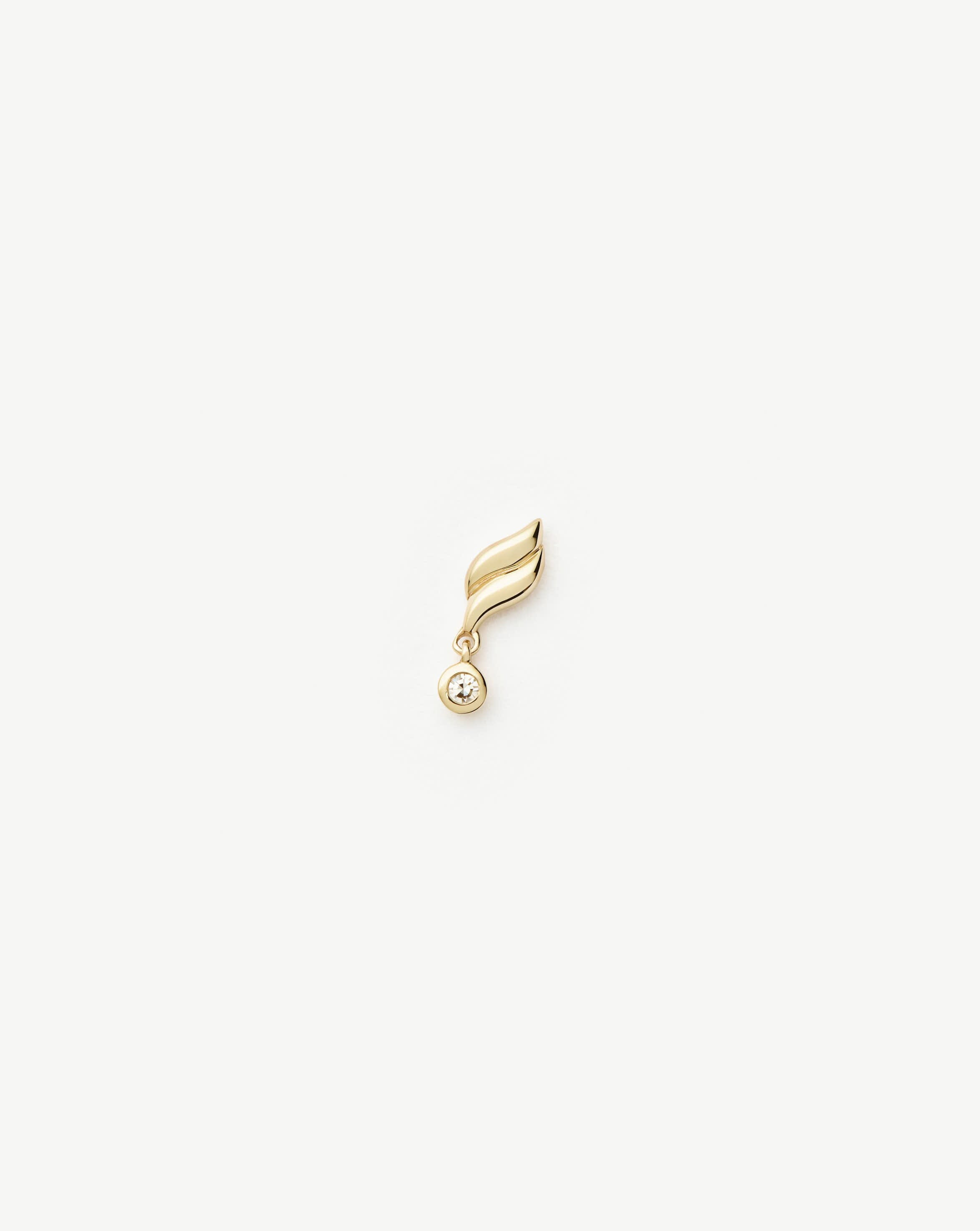 Fine Savi Single Stud Earring | 14ct Solid Gold/Diamond Earrings Missoma 