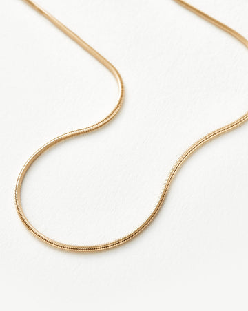Fine Square Snake Chain Necklace Necklaces Missoma 