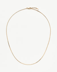 Fine Square Snake Chain Necklace Necklaces Missoma 