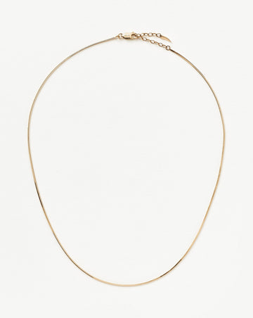 Fine Square Snake Chain Necklace Necklaces Missoma 