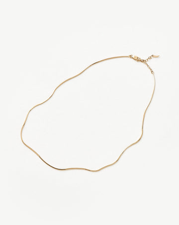 Fine Square Snake Chain Necklace Necklaces Missoma 