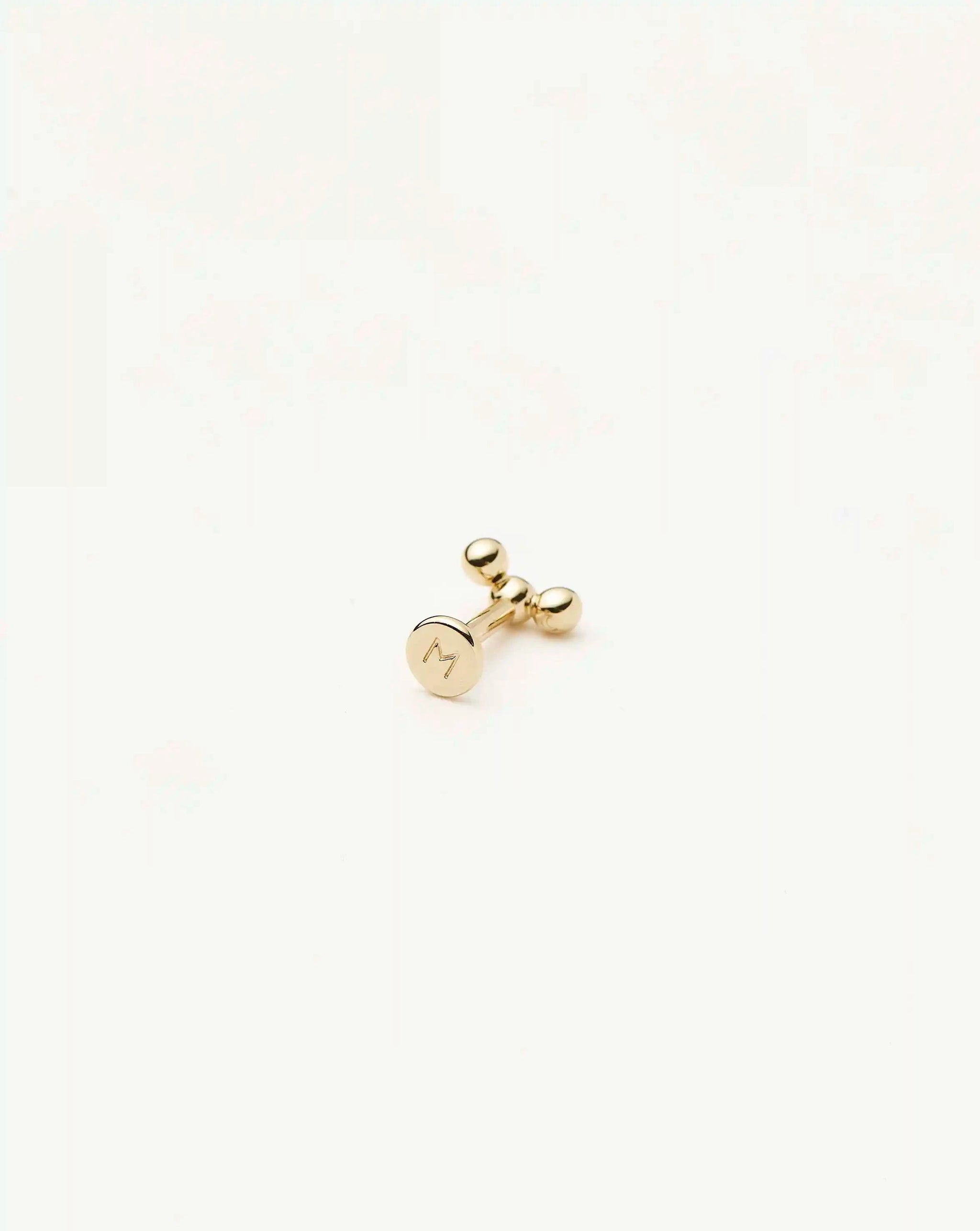 Fine Trio Piercing Stud Earring | 14ct Yellow Gold Earrings Missoma 