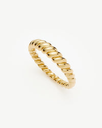Fine Twisted Classic Ring | 14ct Solid Gold Rings Missoma 