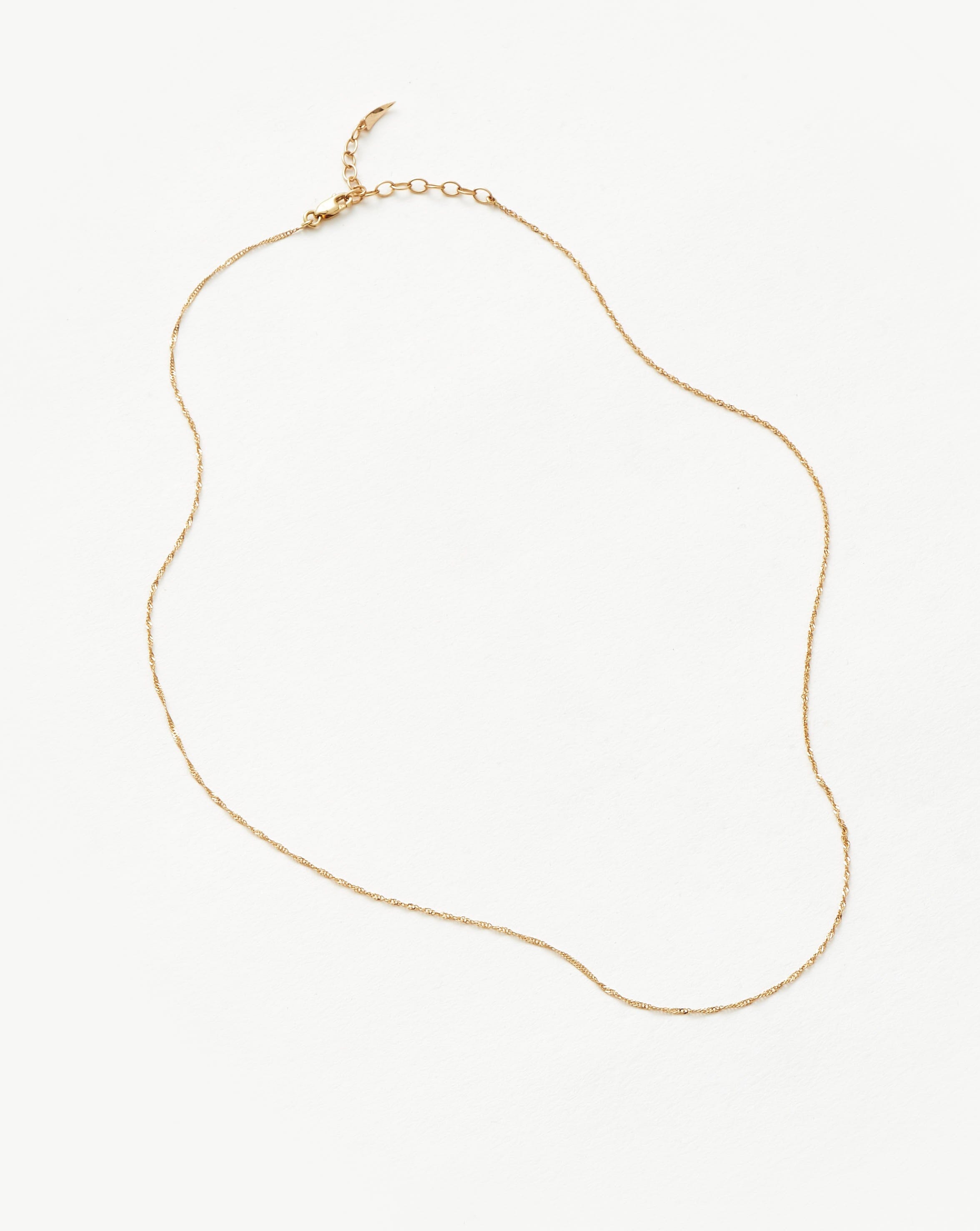 Fine Twisted Short Chain Necklace Necklaces Missoma 