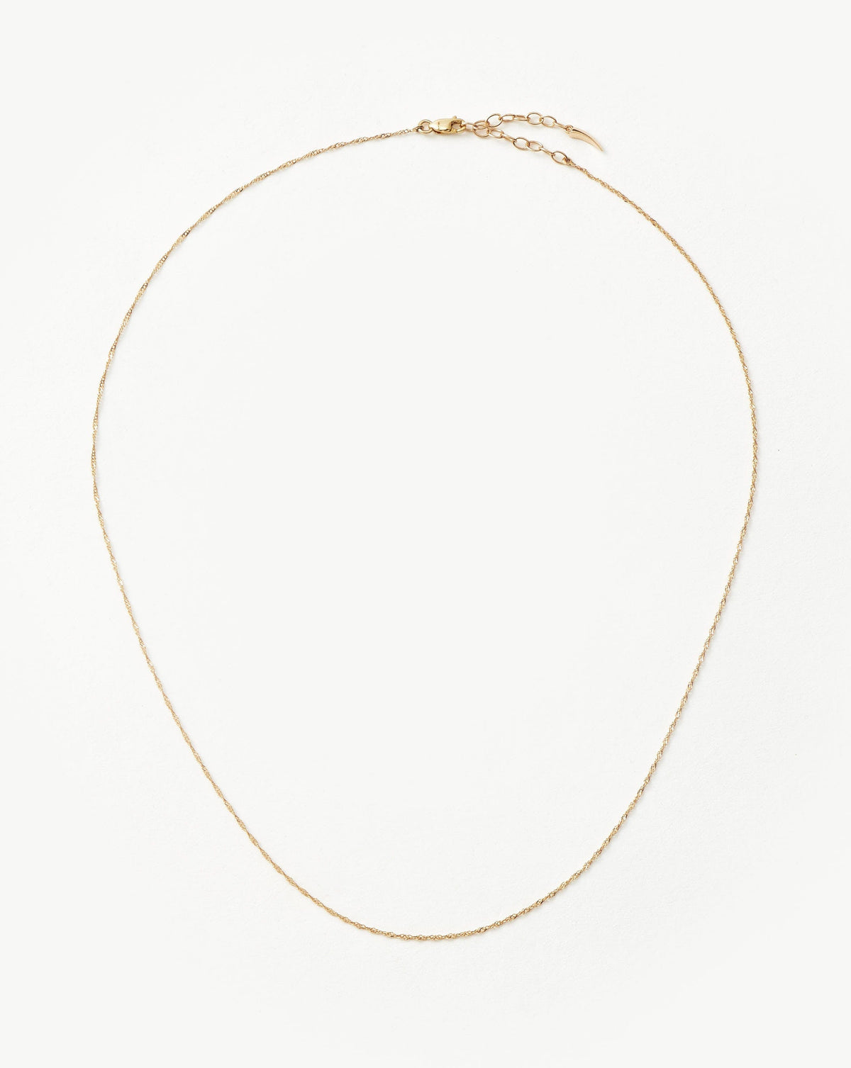 Missoma Solid Gold Twisted Short Chain Necklace