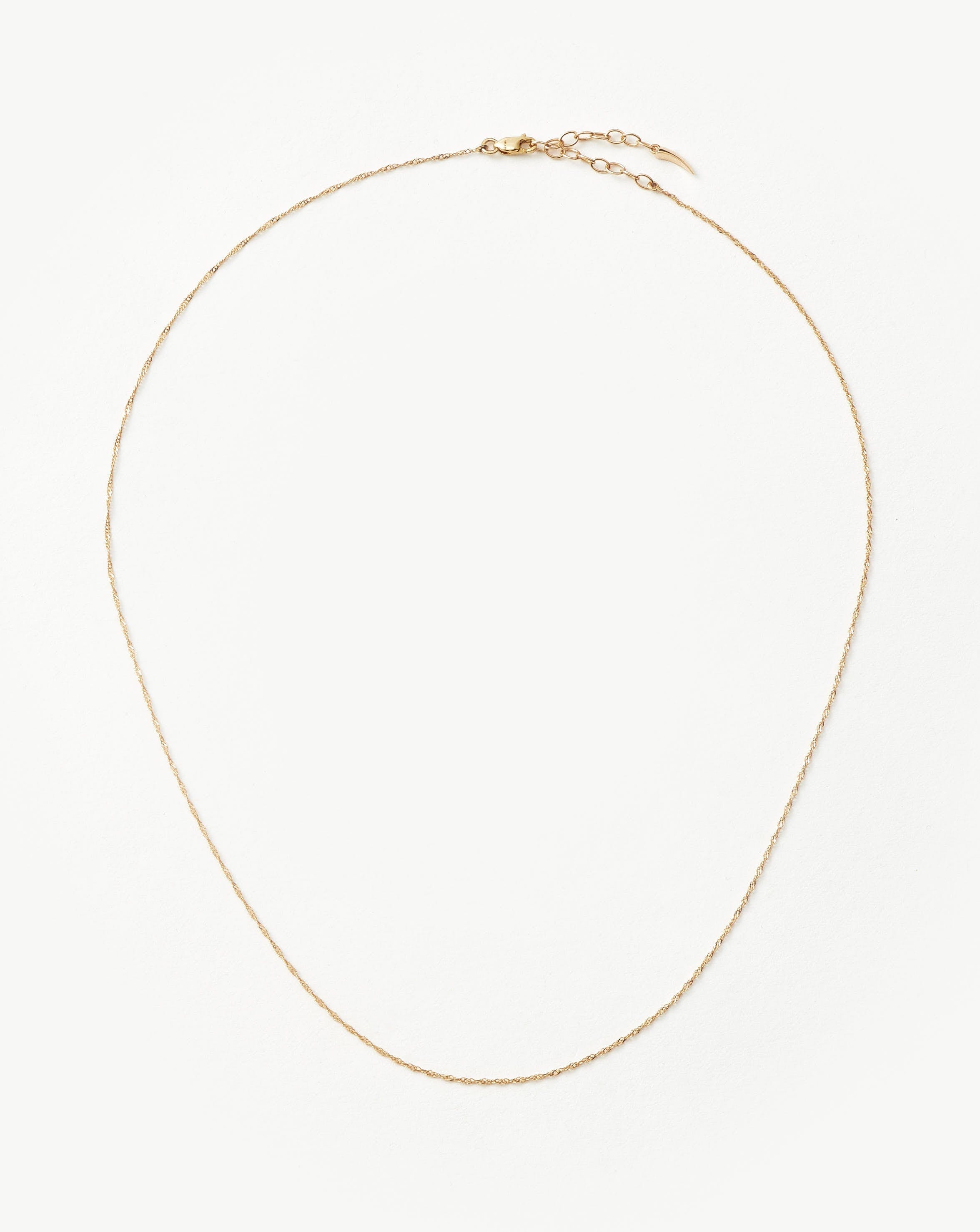 Fine Twisted Short Chain Necklace Necklaces Missoma 