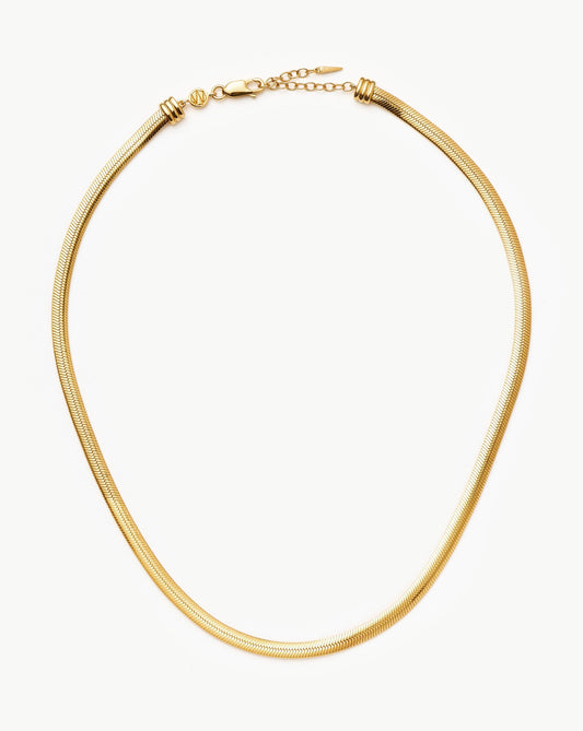 Flat Snake Chain Necklace Necklaces Missoma 