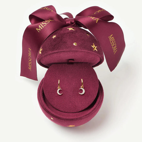 Gold Earrings Jewellery Bauble | 18ct Gold Plated Advent Calendar Missoma 