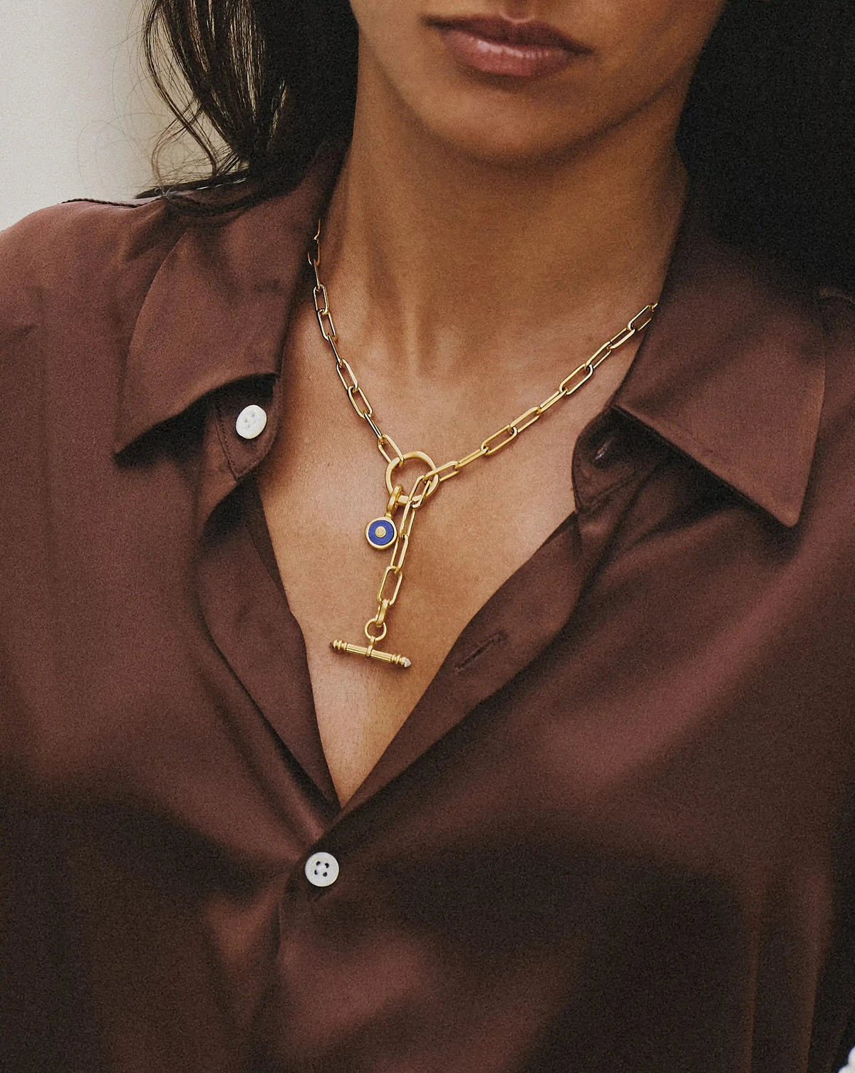 Harris Reed Crystal T-Bar Clip-On Charm | 18ct Gold Plated/Crystal Quartz Charms & Pendants Missoma 