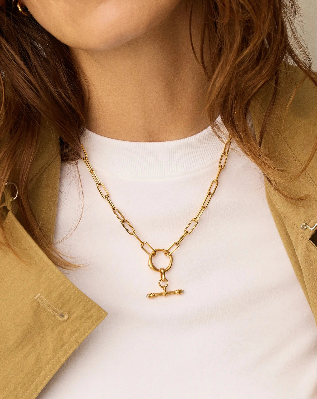 Harris Reed Crystal T-Bar Clip-On Charm | 18ct Gold Plated/Crystal Quartz Charms & Pendants Missoma 