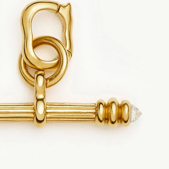 Harris Reed Crystal T-Bar Clip-On Charm | 18ct Gold Plated/Crystal Quartz Charms & Pendants Missoma 