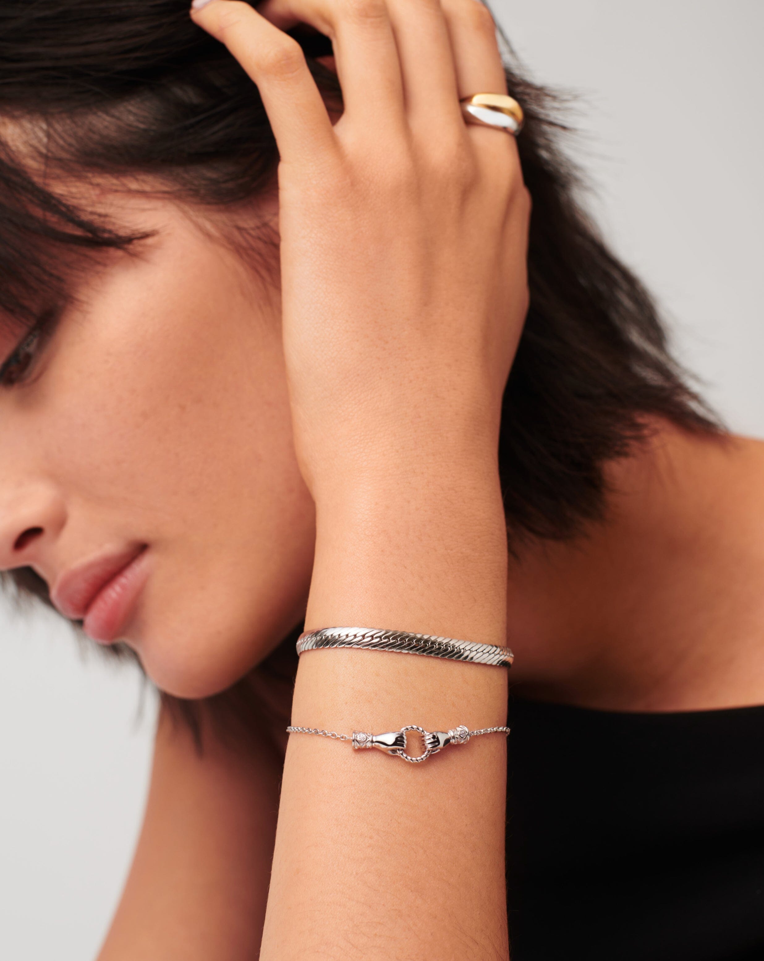 Slider hotsell bracelets silver