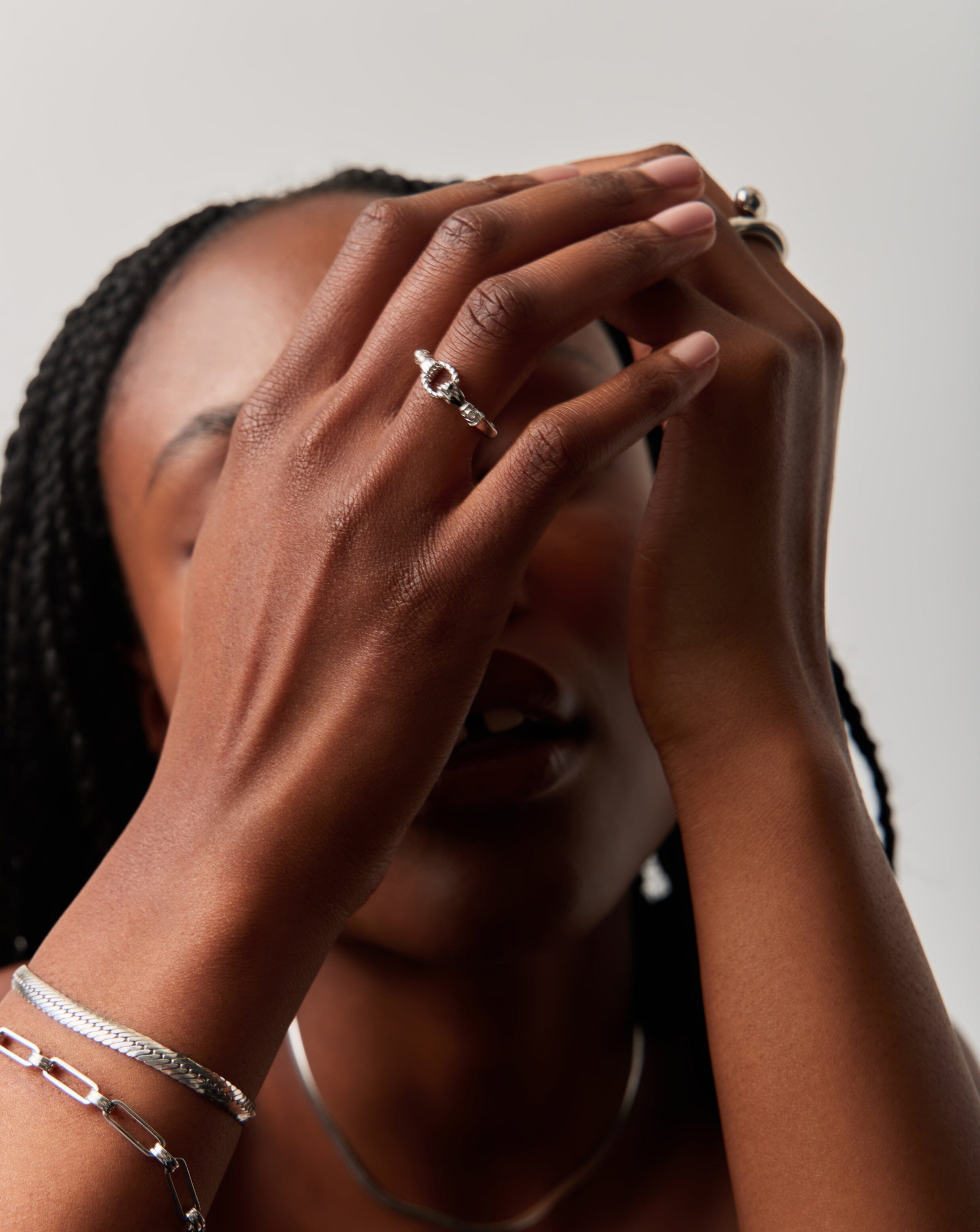 Barbara Reed Rings Harris Reed In Good Hands Stacking Ring - Sterling Silver | Missoma