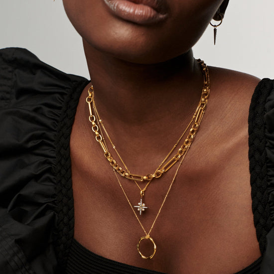 Harris Reed North Star Pearl Necklace | 18ct Gold Plated Vermeil/Pearl Necklaces Missoma 