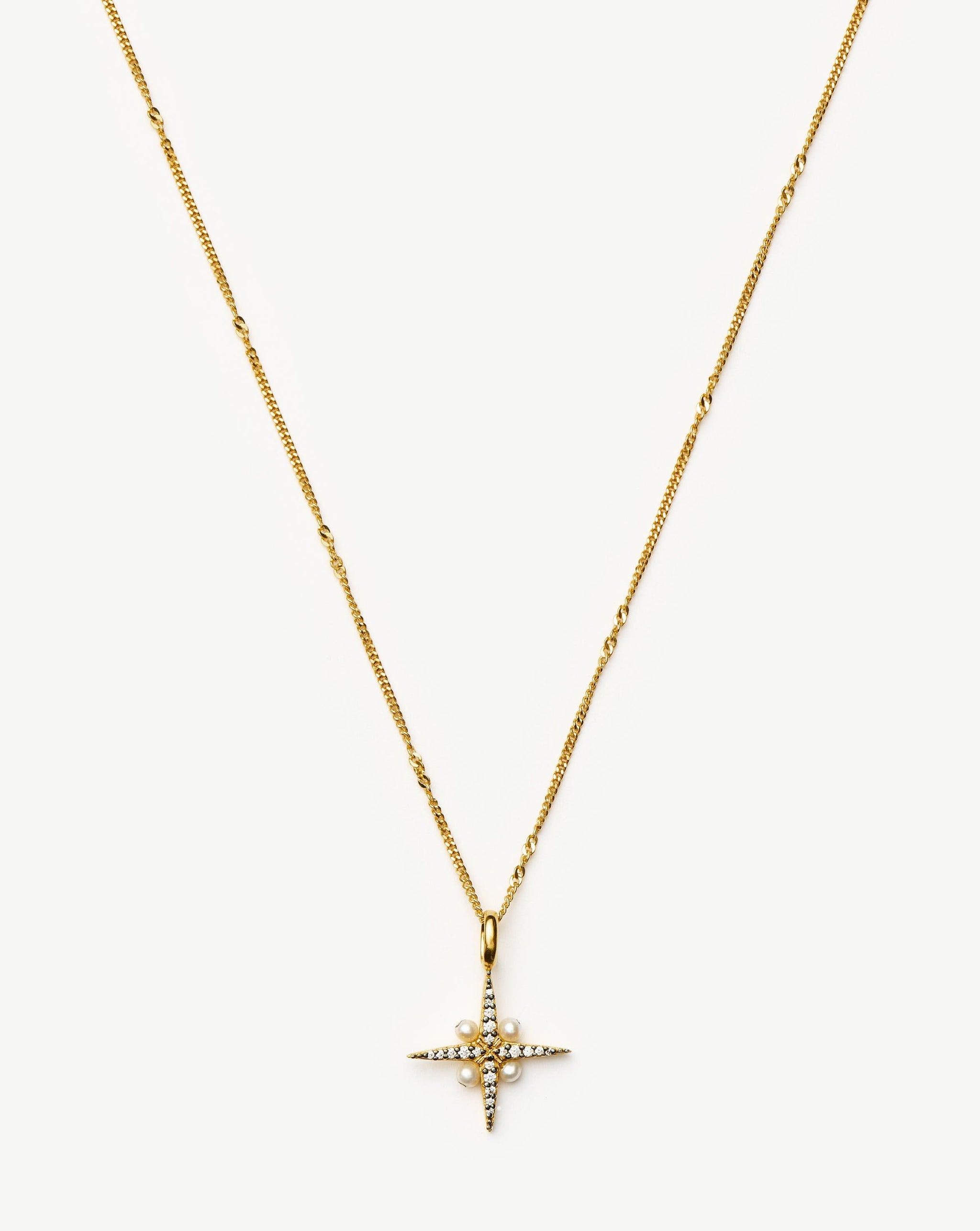 Harris Reed North Star Pearl Necklace | 18ct Gold Vermeil/Pearl Necklaces Missoma 