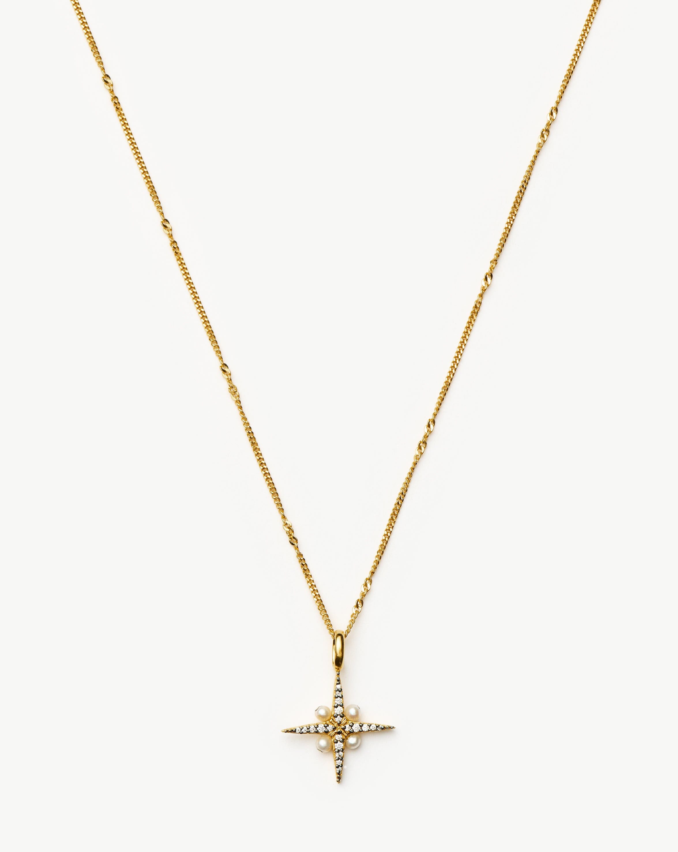 Harris Reed North Star Pearl Necklace | 18ct Gold Vermeil/Pearl Necklaces Missoma 