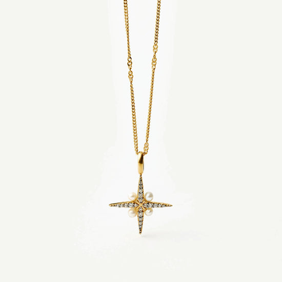 Harris Reed North Star Pearl Necklace | Gold/Pearl Necklaces Missoma 