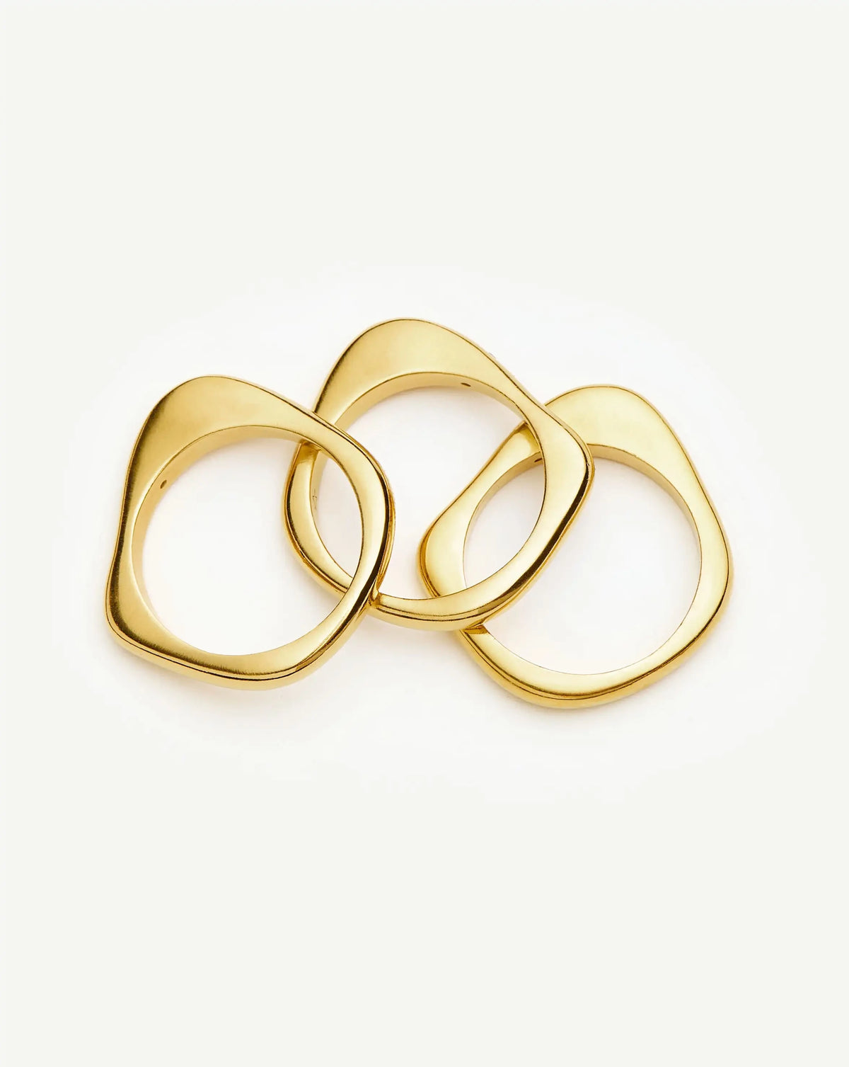 Harris Reed Self-Love Stacking Rings | 18ct Gold Plated/Cubic Zirconia Rings Missoma 