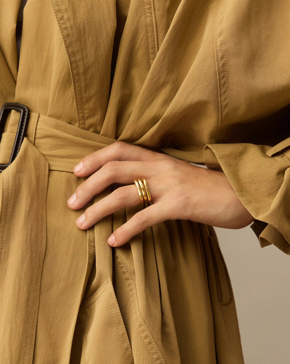 Harris Reed Self-Love Stacking Rings | 18ct Gold Plated/Cubic Zirconia Rings Missoma 