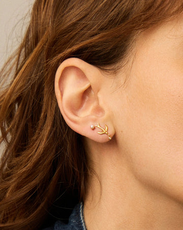 Harris Reed Taking Flight Ear Climbers | 18ct Gold Plated/Cubic Zirconia Earrings Missoma 