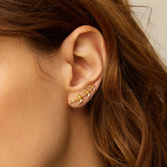 Harris Reed Taking Flight Ear Climbers | 18ct Gold Plated/Cubic Zirconia Earrings Missoma 